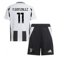 Juventus Nicolas Gonzalez #11 Hemmadräkt Barn 2024-25 Kortärmad (+ Korta byxor)